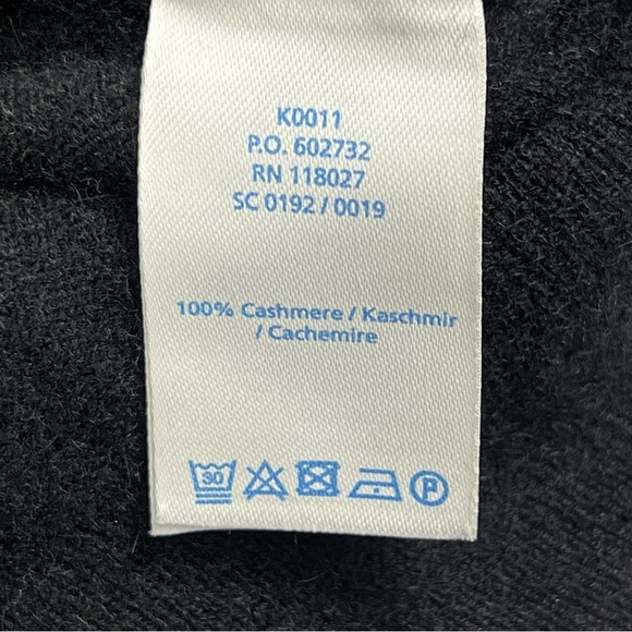 Boden 100% Cashmere Black Button Up Cardigan Sweater Women’s Medium - Picture 6 of 9